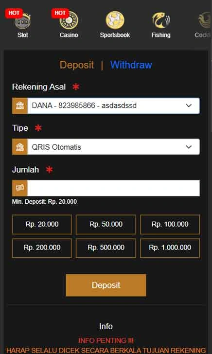 cara deposit Svip1 Slot Lite Pack